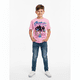 thumbnail image 3 of PLAYERA INFANTIL KPOP DEMON HUNTERS DISEÑO SAJA BOYS COLOR ROSA TALLA 6, 3 of 4