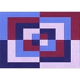 thumbnail image 1 of Ahgly Company Machine Washable Indoor Rectangle Transitional Dark Magenta Purple Area Rugs, 5' x 8', 1 of 7