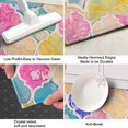 thumbnail image 3 of Multi Color Floral Checkered Pattern Kitchen Rug Mat,Kitchen Runner Rugs Non Skid Washable,Decorative Kitchen Floor Mats for Kitchen,Sink,Laundry,17"X47", 3 of 5