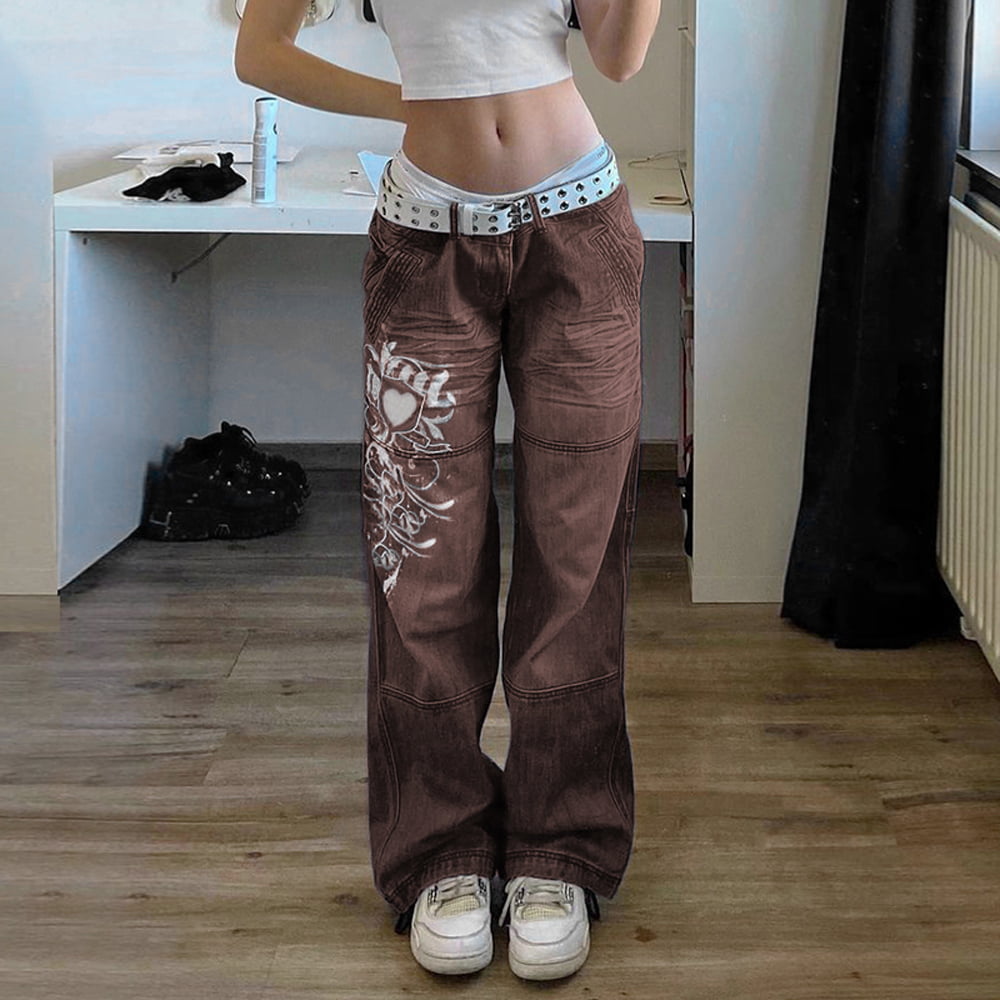 Vintage Cargo Baggy Jeans For Women Fashionable 90s Streetwear With  Pockets, Wide Leg, High Waist, Straight Y2K Denim Cargo Trousers Women And  Overalls From Ling4471326, $33.1