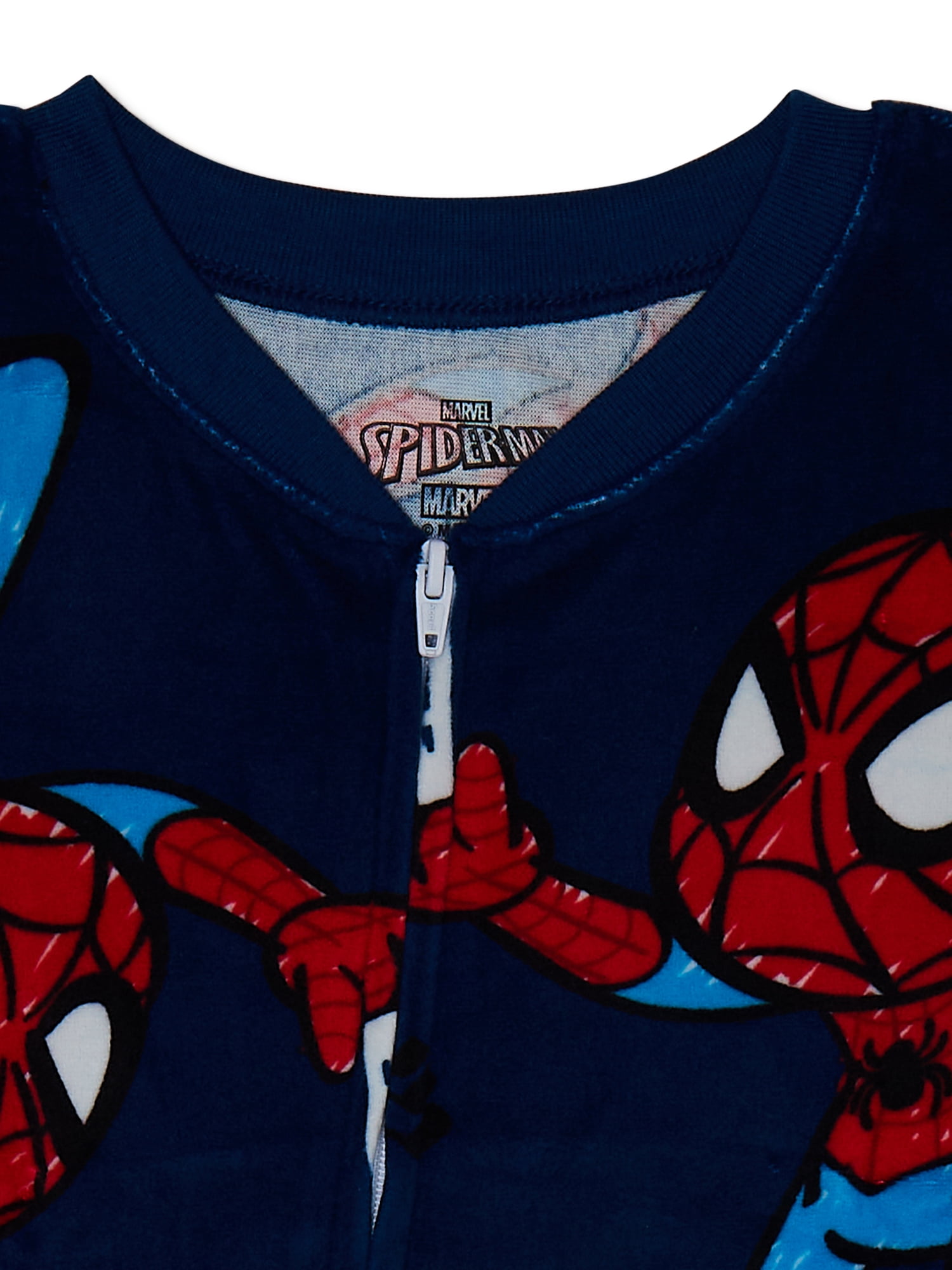 Spider-Man Toddler Boys One Piece Sleeper Pajamas, Sizes 12M-5T