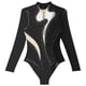 thumbnail image 5 of Traje de patinaje artístico para mujer, traje de ballet, danza, gimnasia rítmica, leotardo de manga larga con diamantes de imitación brillantes, malla transparente, ropa de baile, 5 of 5