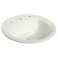 thumbnail image 2 of Mansfield 249-4 Maverick I 19" Vitreous China Drop In Bathroom Sink - White, 2 of 3