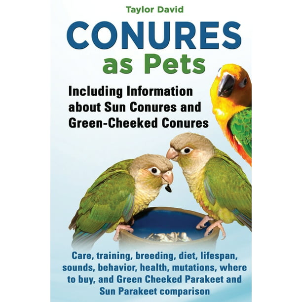 Conures As Pets Including Information About Sun Conures And Green Cheeked Conures Care Training Breeding Diet