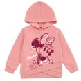 thumbnail image 3 of Disney Minnie Mouse Pullover Crossover Hoodie and Jogger Pants Outfit Set Newborn to Little Kid, 3 of 5