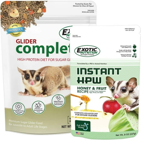 Exotic Nutrition Glider Complete Food Starter Package