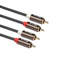 thumbnail image 5 of U 2 Plated 2-RCA to 2-RCA Male L/R Stereo Audio Coaxial Cable Cord Plug Patch, 5 of 5
