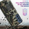 thumbnail image 4 of for Samsung Galaxy S22 Camouflage Case, Heavy Duty Shockproof Protection Military Grade Built-in Magnetic Kickstand Camo Cover Case for Samsung Galaxy S22 MC Army Green, 4 of 7
