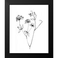 thumbnail image 2 of Tillmon, Avery 20x24 Black Modern Framed Museum Art Print Titled - Ink Flowers 09 on White, 2 of 5