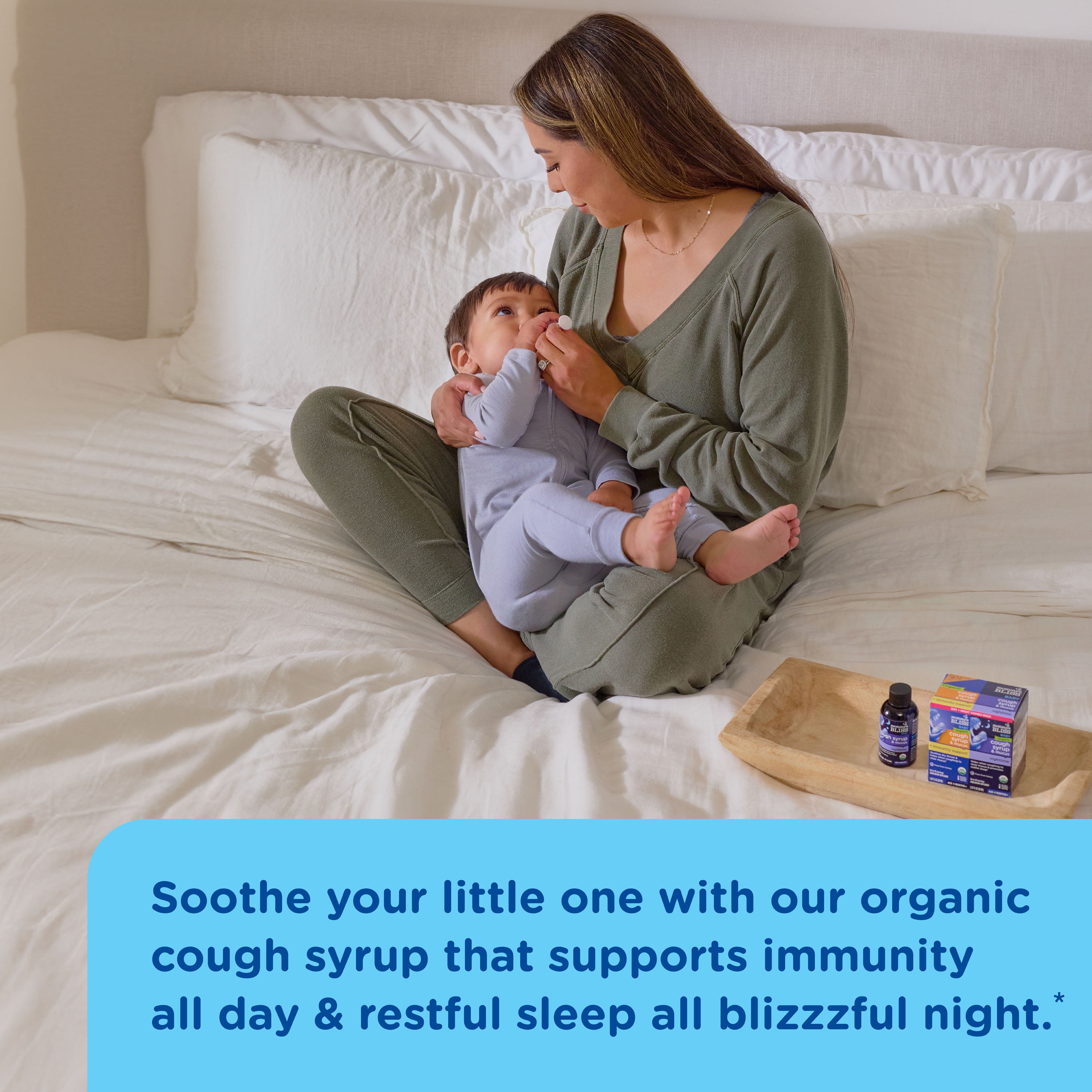 (3 pack) Mommy's Bliss Organic Day + Night Organic Cough Syrup,Age 4 Months+, over-The Counter,(2) 1.67 fl. oz. Bottles