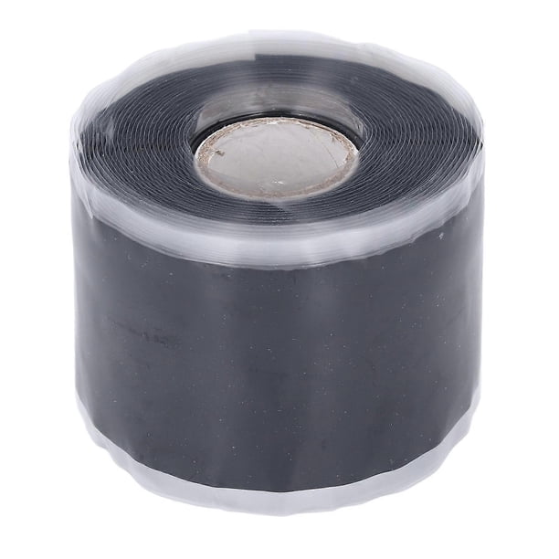 Silicone Rubber Repair Tape, 5m Long, 50mm Wide, 0.8mm Thick, Self-Adhesive, for Garden Hose, Black