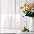 thumbnail image 4 of 10 Uds. Bolsas de regalo de flores transparentes, bolsas de mano para embalaje de regalo, bolsas de compras reutilizables de PVC, 4 of 6