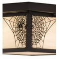 thumbnail image 3 of Meyda Tiffany 46307 Hyde Park Spider Web 14" Wide Flush Mount Square Ceiling Fixture -, 3 of 7