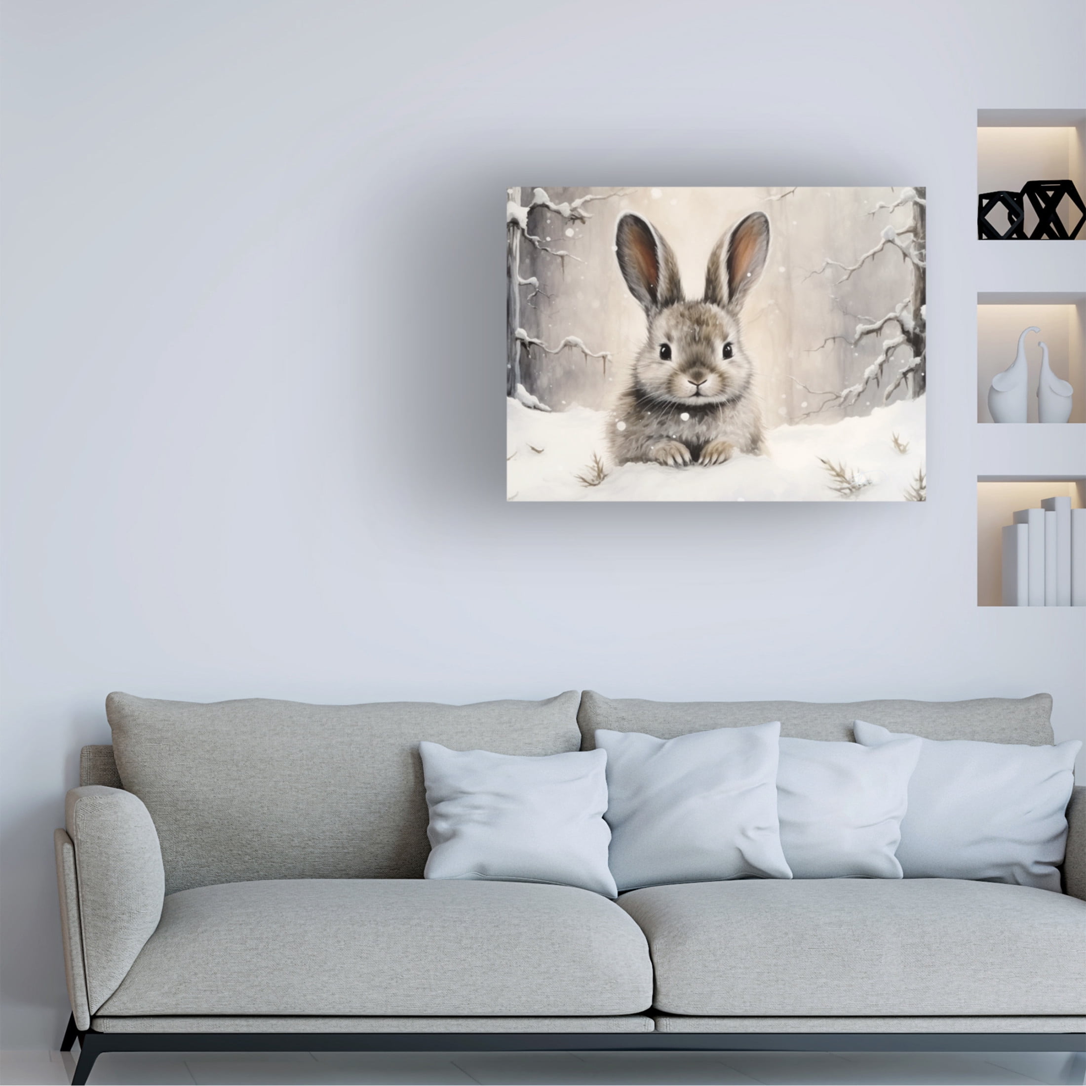 Canvas Wall Art - Stewart 'Well Hello There' Wall Art for Living Room, Bedroom, or Office Décor by Trademark Fine Art - 32 x 24 Inches