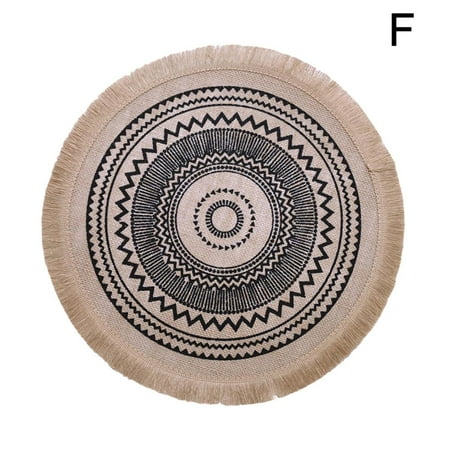 

Round Placemat Dining Table Set Kitchen Dinner Place Mat Heat Insulation Pad- D9T8