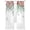 White, variant on Watercolor Roses Sheer Curtains 84 Inch Length 2 Panels Set, Spring Flowers Leaves Butterflies Botanical Voile Window Treatment Curtains Sheers Drapes for Bedroom/Living Room/Kitchen 52"x84"x2