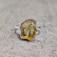 thumbnail image 2 of Natural Citrine Ring, Rough Citrine Gemstone Ring, November Birthstone, Hammered, 925 Sterling Silver, Womens Ring, Christmas, Thanksgiving, Handmade, Statement Jewelry, Rough Gemstone Jewelry, 2 of 6