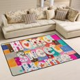 thumbnail image 2 of SKYSONIC Colorful Home Sweet Lightweight Carpet Mats Area Soft Rugs Floor Mat Doormat Decoration for Rooms Entrance 36x24 inches, 2 of 6