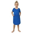 thumbnail image 3 of Xmarks Mommy and Me Holiday Pajama Set Outfit V Neck Short Sleeve Pajama Dress, 3 of 9