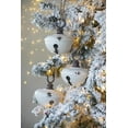 thumbnail image 5 of A&B Home Set of 4 Distressed White Metal Bell Hanging Ornaments 8.5" x 8.5" x 10", 5 of 8