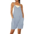 thumbnail image 1 of Women's Sleeveless High Waist Romper with Pockets, Ethnic Print, Multi-Color, 1 of 6