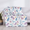 thumbnail image 3 of Yiaed Dinosaur Print Blanket Throw Blanket Soft Cozy Flannel Blanket for Home Bed Sofa Couch Chair-50"x40", 3 of 6