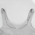 thumbnail image 6 of Nestiefly Racerback Crop Tank Tops for Women - U Neck Yoga Padded Longline Sports Bras Workout Gray XL, 6 of 7