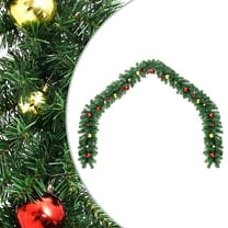 vidaXL Christmas Garland Holiday Artificial Christmas Garland with Gold and Red Baubles