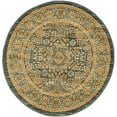 thumbnail image 6 of Unique Loom Mahal Palace Rug Blue/Cream 3' 3" Round Border Tribal Perfect For Dining Room Entryway Bed Room, 6 of 6