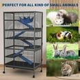 thumbnail image 4 of Trilenars 5-Tier Metal Cage for Small Animals in Black,Black, 4 of 7
