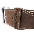 thumbnail image 3 of Steel Sweat Hyde Brown Belt: 4 inches Wide by 10mm - Ultimate Fitness Support, 3 of 4