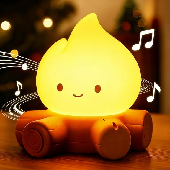 2025 Christmas Cute Flameless Night LightYZEGDCH Christmas Decor Fall Warm Night Light Cordless Rechargeable Dimmable Fun Office Bedside Light Lamp Christmas Gifts for Kids Women