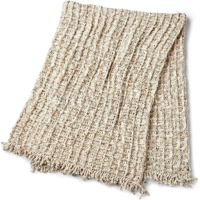 Spinrite 161016 16008 Bernat Crushed Velvet Yarn Taupe
