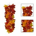 thumbnail image 4 of Fall Garland Maple Leaf Hanging Vine Garland Artificial Autumn Foliage Garland Thanksgiving Decor for Home Wedding 21.65"(L), 9"(W), 4 of 6