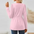thumbnail image 3 of Long Sleeve Shirts for Women Lightweight Sweaters Fall Outfits Winter Clothing Casual Pink M, 3 of 3
