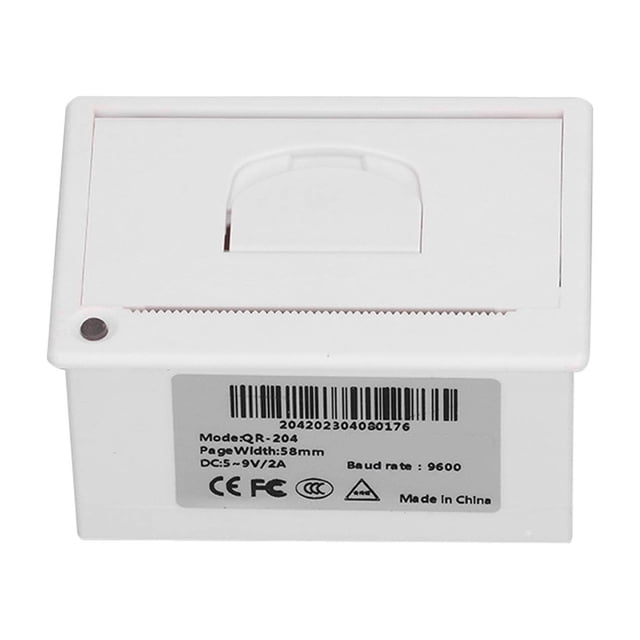Imprimante Thermique Micro, Largeur d'Impression 5-9V 58mm Imprimante de Reçus Thermique Intégrée Coque ABS pour Instruments de Test