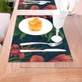 thumbnail image 5 of XMXT 6 Pcs Woven Placemats, Jungle Forest Fern Print Stain Resistant Anti-Skid Placemat for Kitchen Table, 12 x 18 inches, 5 of 6