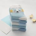 thumbnail image 4 of REDARER 5-Pack Baby Cartoon Socks - Breathable Thin Cotton Socks for Toddlers, All-Season Comfort,Size:3-5 Years, 4 of 6
