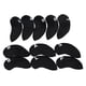 thumbnail image 3 of 11 fundas para cabezas de hierros de golf numeradas, antiarañazos, protector para palos de golf Negro, 3 of 9