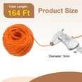 thumbnail image 2 of Uxcell Cuerda de Yute Natural de 50 Metros, Cuerda de Yute de 3 mm, Cuerda de Yute para Manualidades, Envoltura de Regalos, Decoración, Empaque, Jardinería, Soporte para Plantas, Naranja, 2 of 6