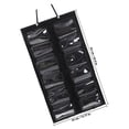 thumbnail image 2 of Raindrops Karate Belt Display Rack Wall Organizer with Multiple Pockets for Belt and Medal Storage Black, 2 of 6