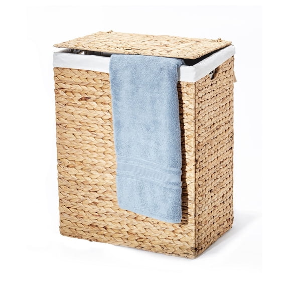 Foldable Portable Hamper Made of Water Hyacinth