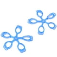 thumbnail image 3 of KAKOWELY 2Pcs Plastic Guitar Force Finger Enhancer Hand Grip Finger Trainer Finger Exerciser(Blue),2.76"X2.76"X0.31", 3 of 4