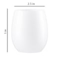 thumbnail image 2 of VeZee Disposable Elegant Decorline Stemless Plastic Wine Goblet 12oz White : Best Tumblers for Elegant Parties & All Occasions: 12CT, 2 of 4