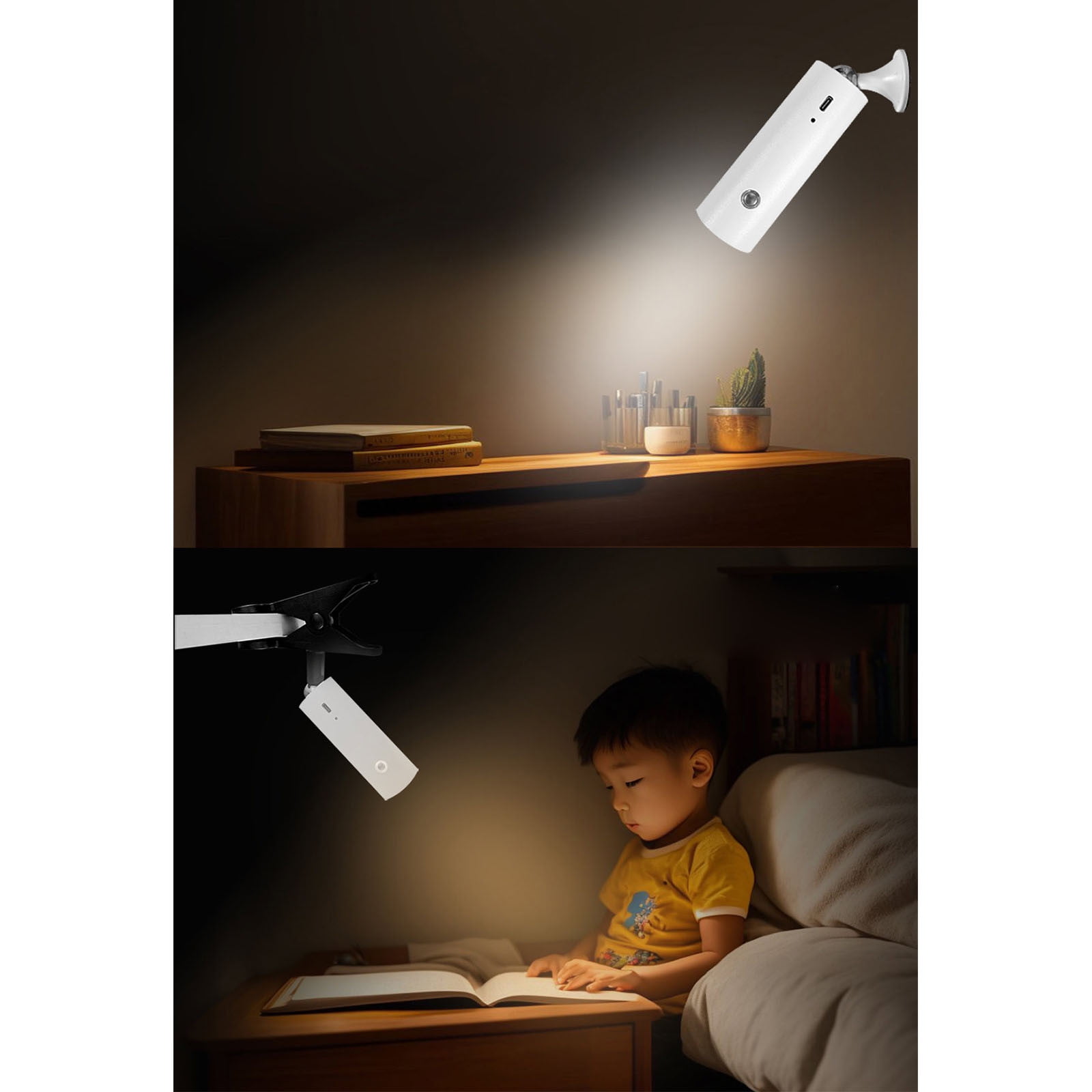 BiFandian LED Adjustable Desk Lamp, Multi-Angle Eye Care Reading Light, Magnetic Base with 3-Level Dimmable, Study, Office, Universal, Flexible Gooseneck, Task Light