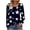 Black-1, variant on Long Sleeve Shirts for Womens Trendy Star Print Button Down Crewneck Shirts Oversized Tunic Top Spring Fashion Blouses