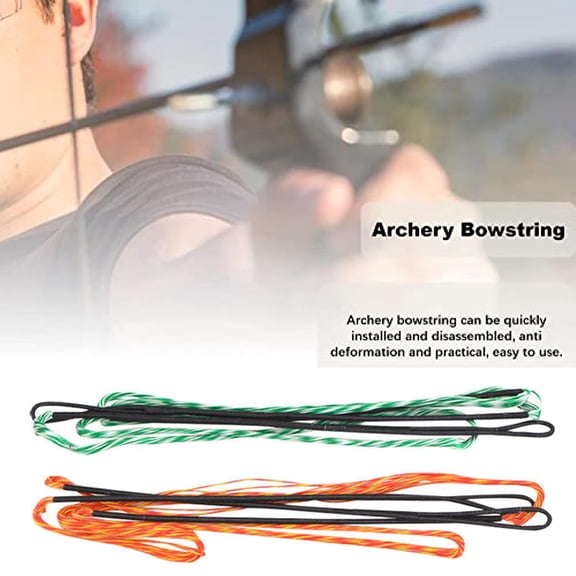 Recurve Bow String,12 Strands Lower Noise Archery Bowstring,Nylon Universal Archery Equipment Bow String Replacement