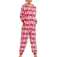 thumbnail image 1 of Faithtur Combinaison à Capuche de Noël pour Femme à Manches Longues, à Fermeture Éclair, Col en V, Pyjama, 1 of 6
