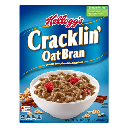 Kellogg's Cracklin' Oat Bran Breakfast Cereal 16.5