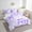 Purple, variant on Erosebridal Princess Bow Tie Bedding Sets Twin Size, Cute Pink Comforter Sets with Sheets, Microfiber Bedding Accessories, Bedroom Decor, Reversible 7pcs